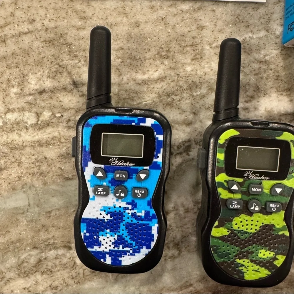 Kids Walkie Talkie Set - Blue, Green, Pink